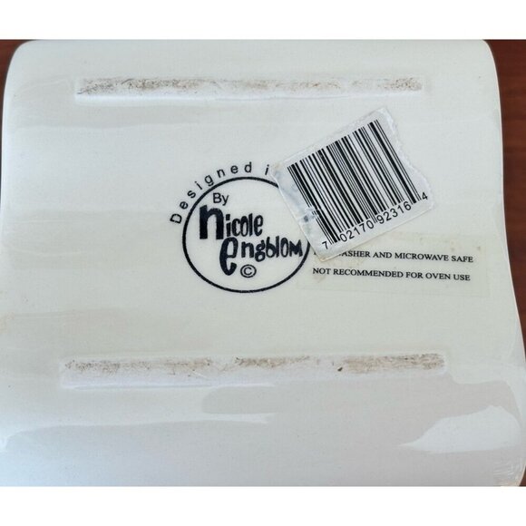 Nicole Engblom Hand Painted Ceramic Dog Biscuit Cookie Canister Jar 8" - Picture 6 of 6